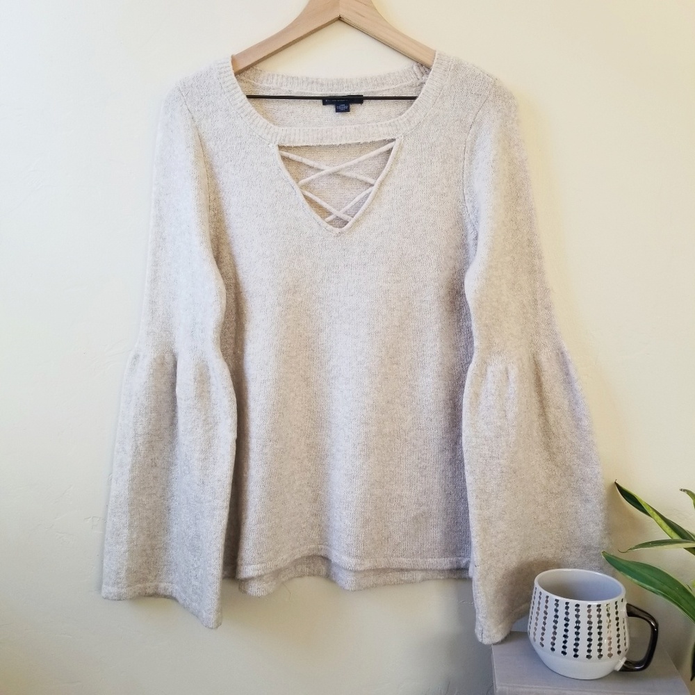 American Eagle Outfitters bell sleeved sweater